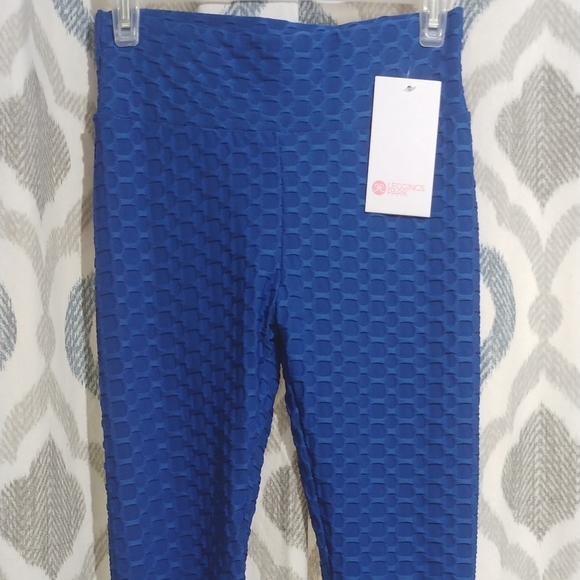 Leggings for women size Small / Medium Color Blue - Picture 6 of 8